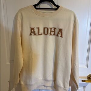 Cream Aloha Sweatshirt